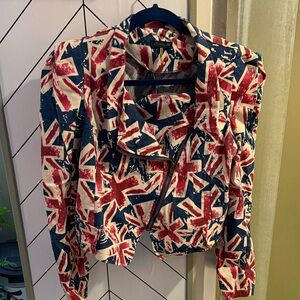Women's Union Jack Jacket - Red and Blue - Cals